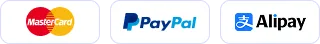 QuarkIP payment methods: MasterCard, PayPal, Alipay